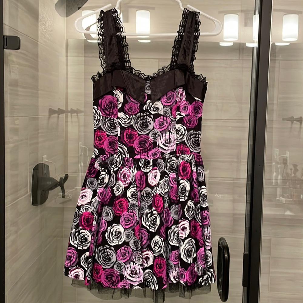 Pink and purple dress